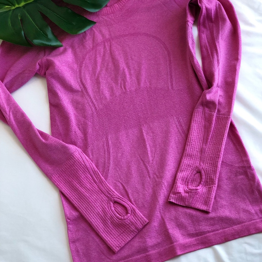Lululemon Athletica Pink Long Sleeve Tee